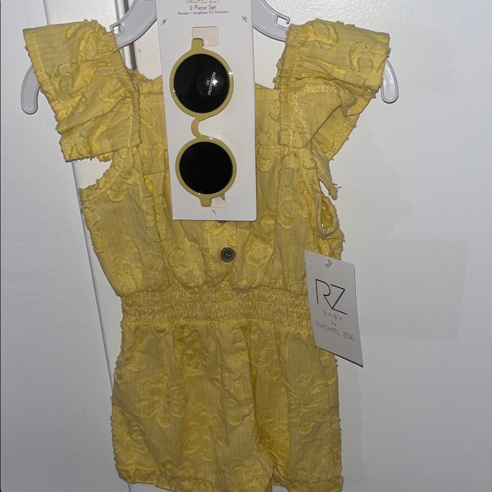 Baby by Rachel Zoe NWT two piece romper plus UV sunglasses
